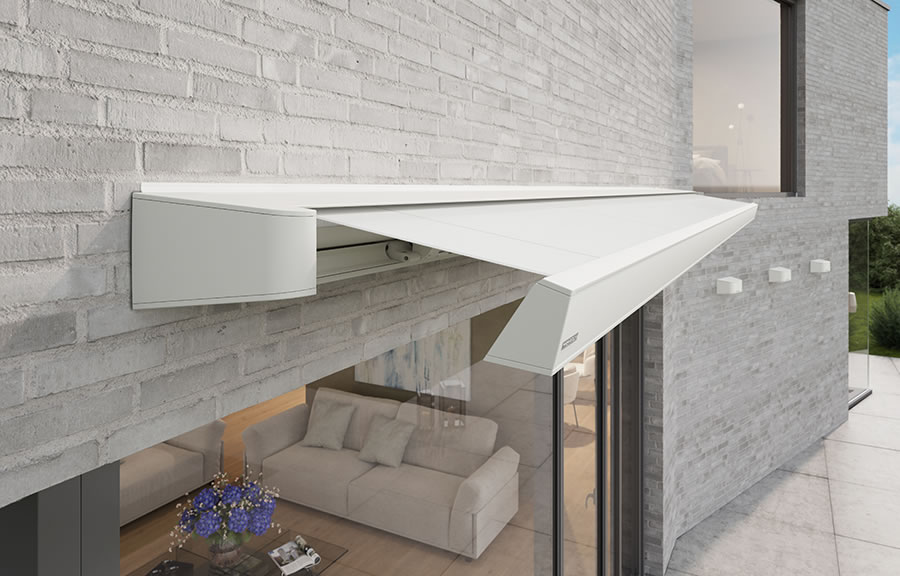 markilux mx-4 halboffene Kassettenmarkise weiss